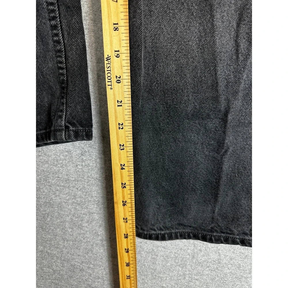 VTG Y2K Levis 550 Jean Men 42x30 (fits 40x20) Black Relaxed‎ Fit Faded Denim